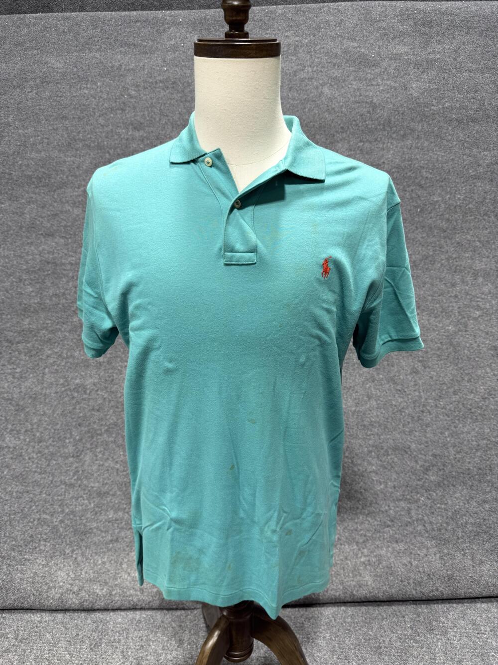 Polo By Ralph Lauren Polo Shirt Mens Small Green Solid Short Sleeve Casual Top